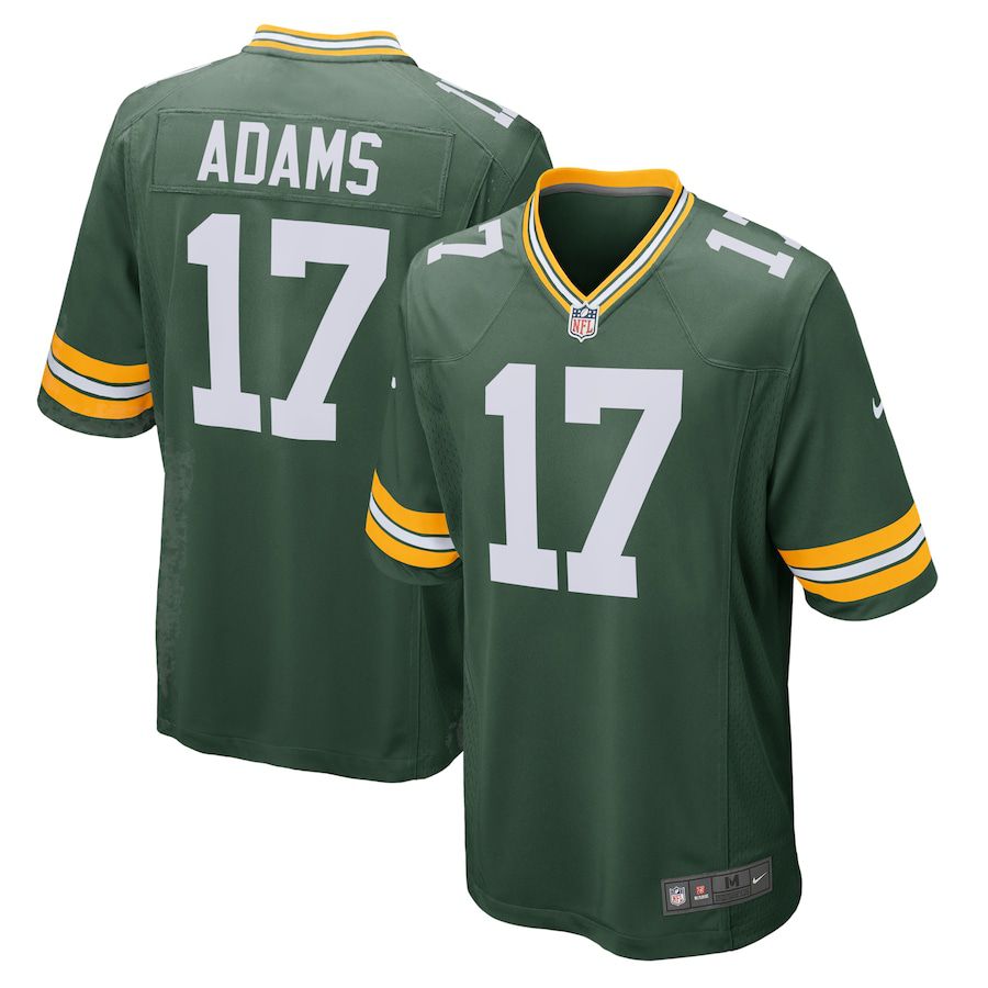 Men Green Bay Packers 17 Davante Adams Nike Green Game Team NFL Jersey